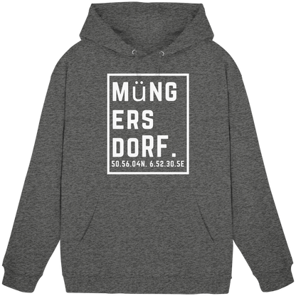 Müngersdorf Koordinaten (großer Druck auf der Brust) - Basic Unisex Hoodie