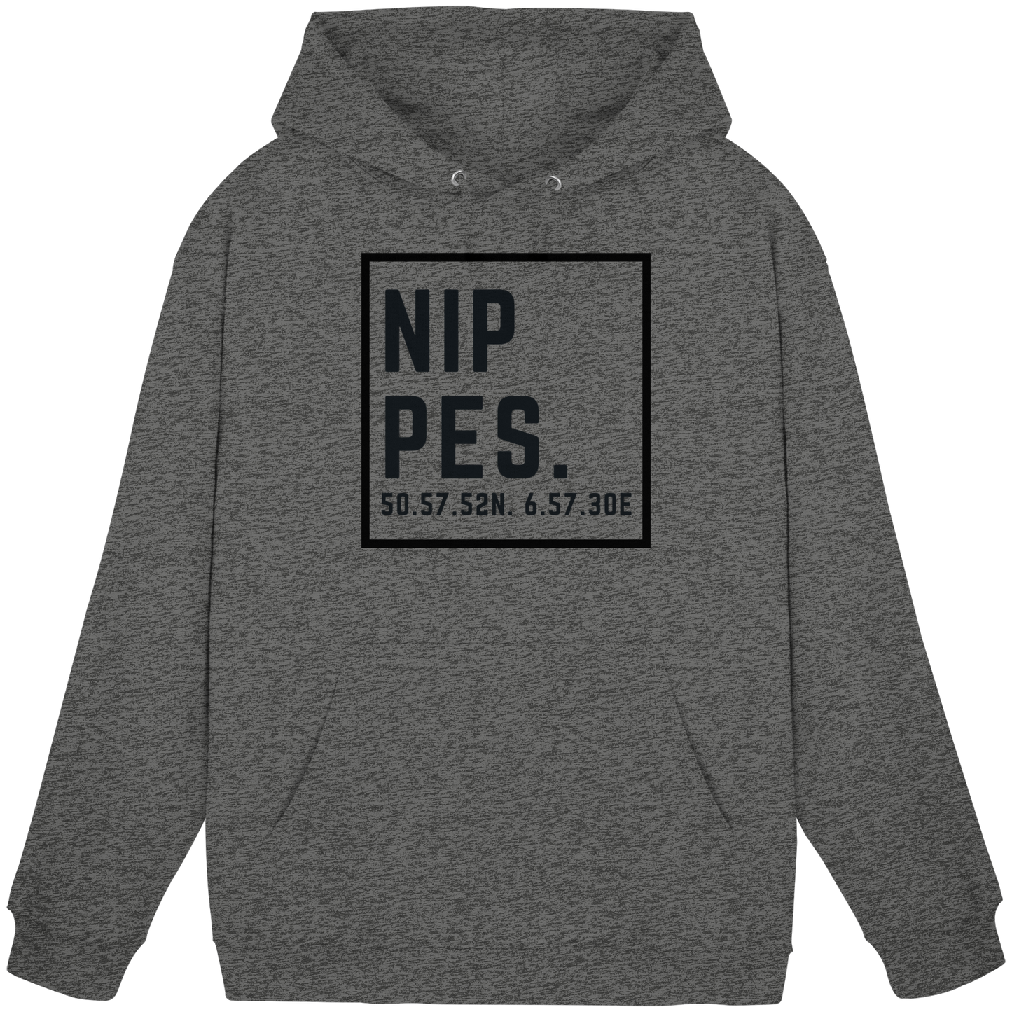 Nippes Koordinaten (großer Druck auf der Brust) - Basic Unisex Hoodie