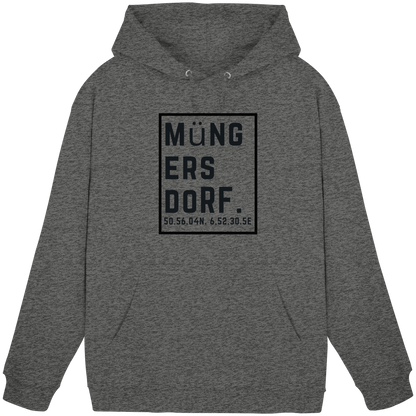 Müngersdorf Koordinaten (großer Druck auf der Brust) - Basic Unisex Hoodie