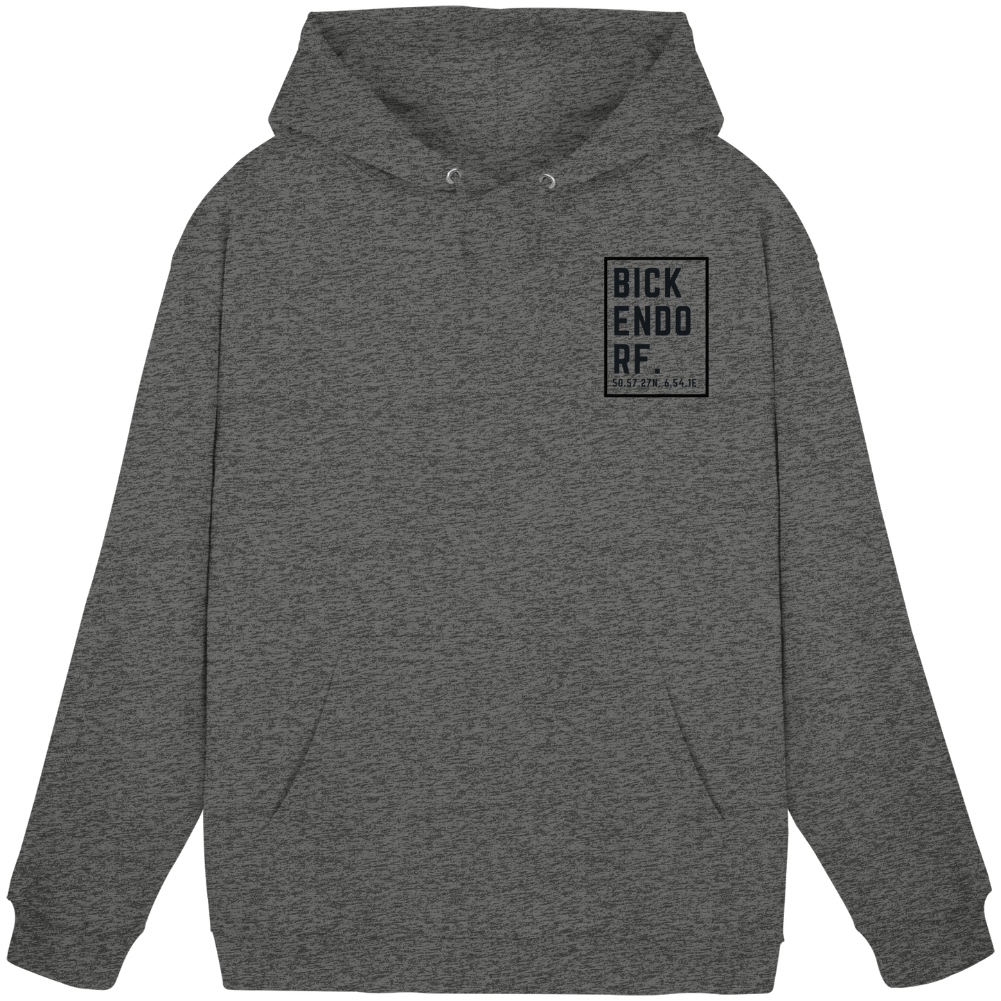 Bickendorf Koordinaten (kleiner Druck auf der Brust) - Basic Unisex Hoodie