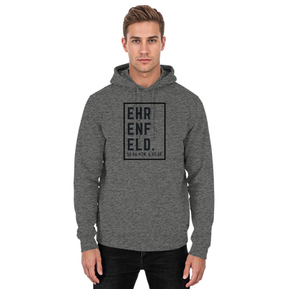 Ehrenfeld Koordinaten (großer Druck auf der Brust) - Basic Unisex Hoodie