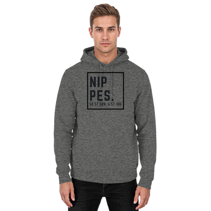 Nippes Koordinaten (großer Druck auf der Brust) - Basic Unisex Hoodie