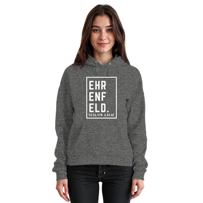 Ehrenfeld Koordinaten (großer Druck auf der Brust) - Basic Unisex Hoodie
