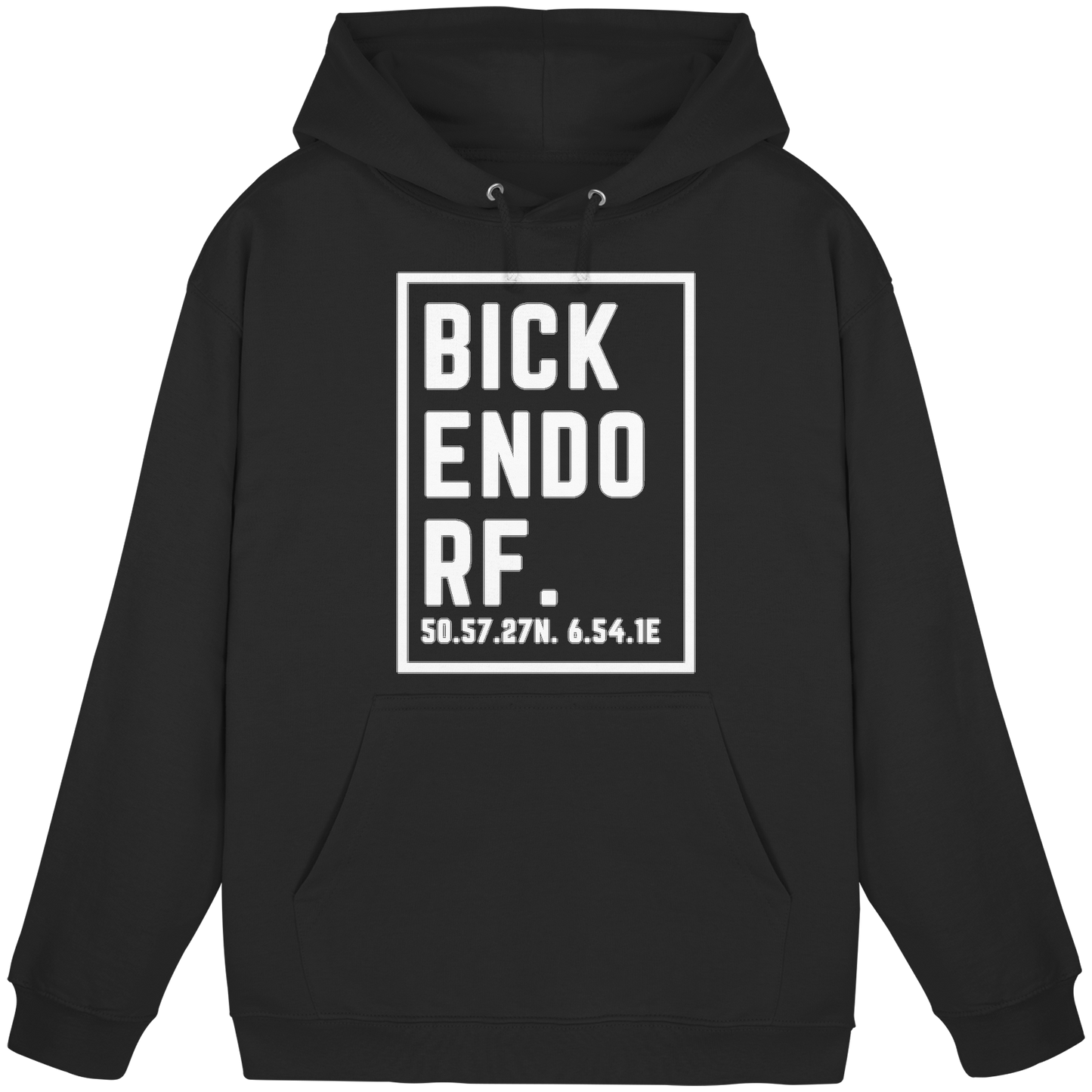 Bickendorf Koordinaten (großer Druck auf der Brust) - Basic Unisex Hoodie