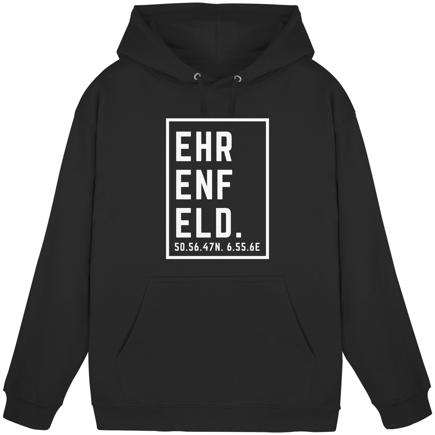 Ehrenfeld Koordinaten (großer Druck auf der Brust) - Basic Unisex Hoodie
