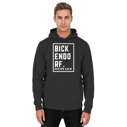 Bickendorf Koordinaten (großer Druck auf der Brust) - Basic Unisex Hoodie