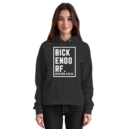 Bickendorf Koordinaten (großer Druck auf der Brust) - Basic Unisex Hoodie