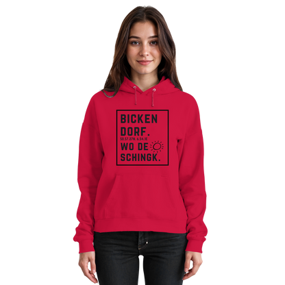 Wo de Sonn schingk - Bickendorf Druck  - Basic Unisex Hoodie