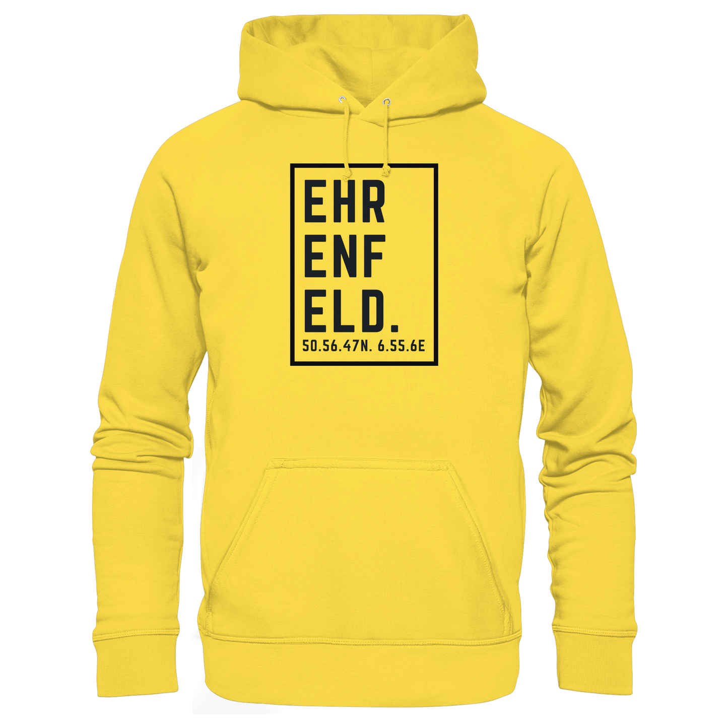 Ehrenfeld Koordinaten (großer Druck auf der Brust) - Basic Unisex Hoodie