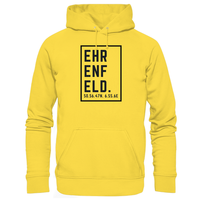 Ehrenfeld Koordinaten (großer Druck auf der Brust) - Basic Unisex Hoodie