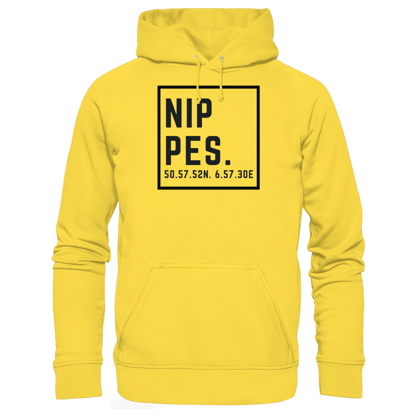 Nippes Koordinaten (großer Druck auf der Brust) - Basic Unisex Hoodie
