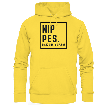 Nippes Koordinaten (großer Druck auf der Brust) - Basic Unisex Hoodie