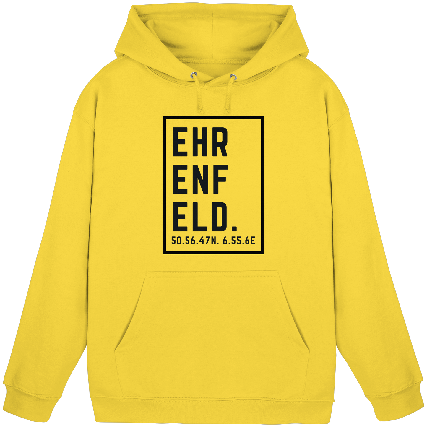 Ehrenfeld Koordinaten (großer Druck auf der Brust) - Basic Unisex Hoodie