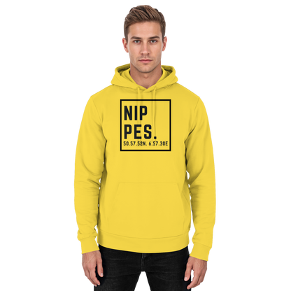 Nippes Koordinaten (großer Druck auf der Brust) - Basic Unisex Hoodie