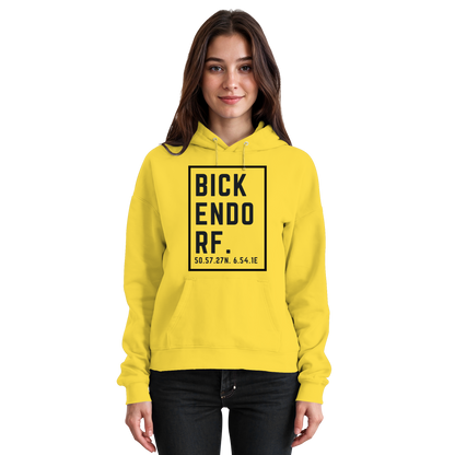 Bickendorf Koordinaten (großer Druck auf der Brust) - Basic Unisex Hoodie
