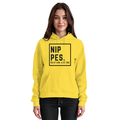 Nippes Koordinaten (großer Druck auf der Brust) - Basic Unisex Hoodie