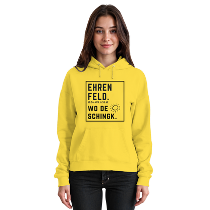 Wo de Sonn schingk - Ehrenfeld Druck  - Basic Unisex Hoodie