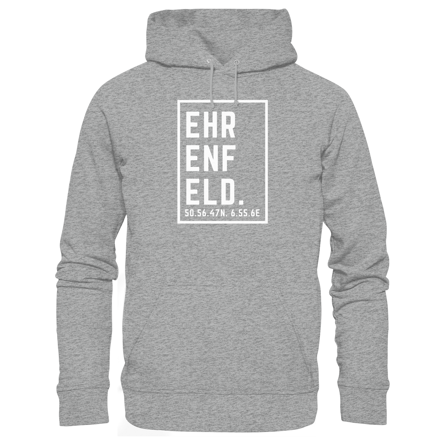 Ehrenfeld Koordinaten (großer Druck auf der Brust) - Basic Unisex Hoodie