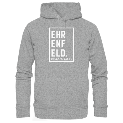 Ehrenfeld Koordinaten (großer Druck auf der Brust) - Basic Unisex Hoodie