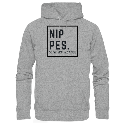 Nippes Koordinaten (großer Druck auf der Brust) - Basic Unisex Hoodie
