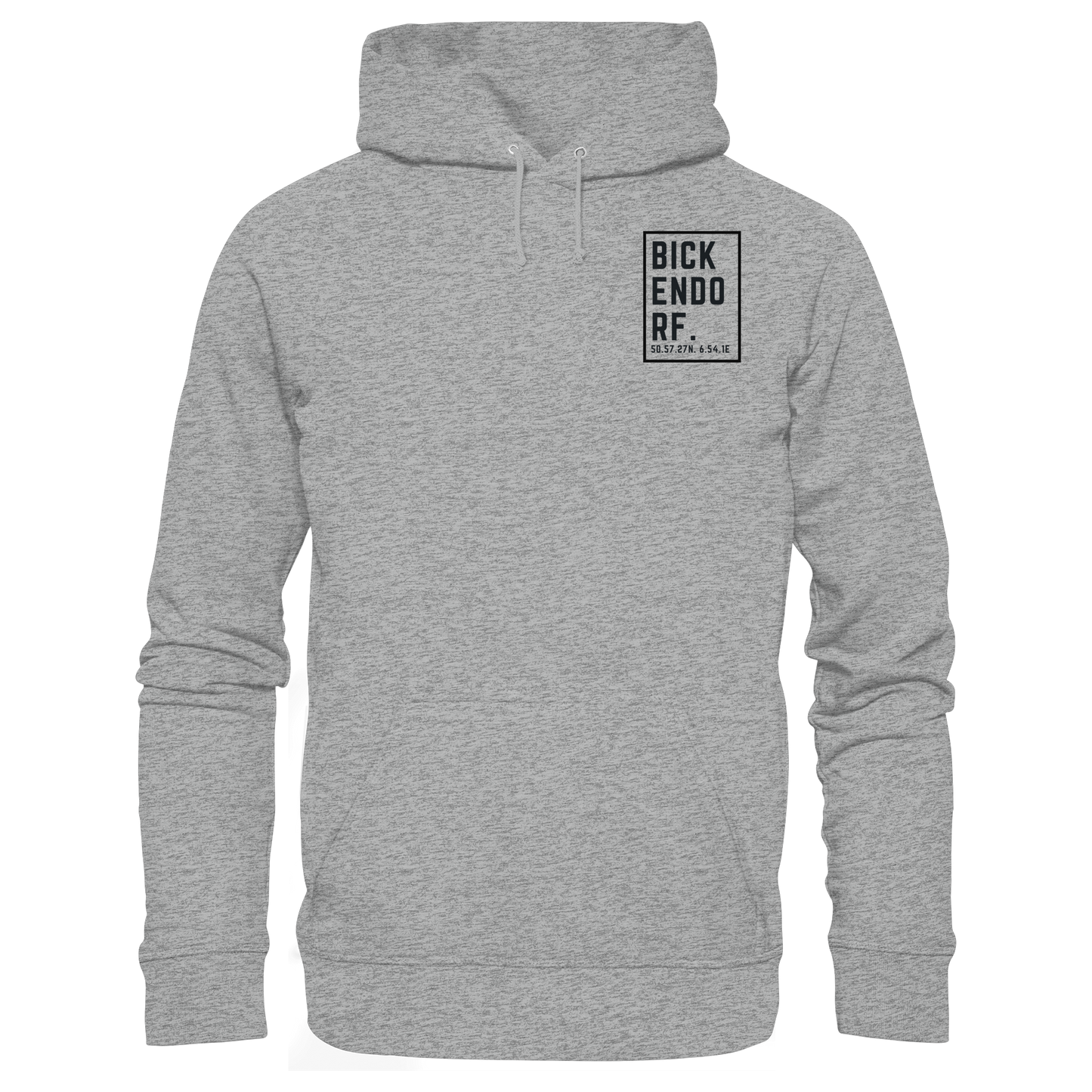 Bickendorf Koordinaten (kleiner Druck auf der Brust) - Basic Unisex Hoodie
