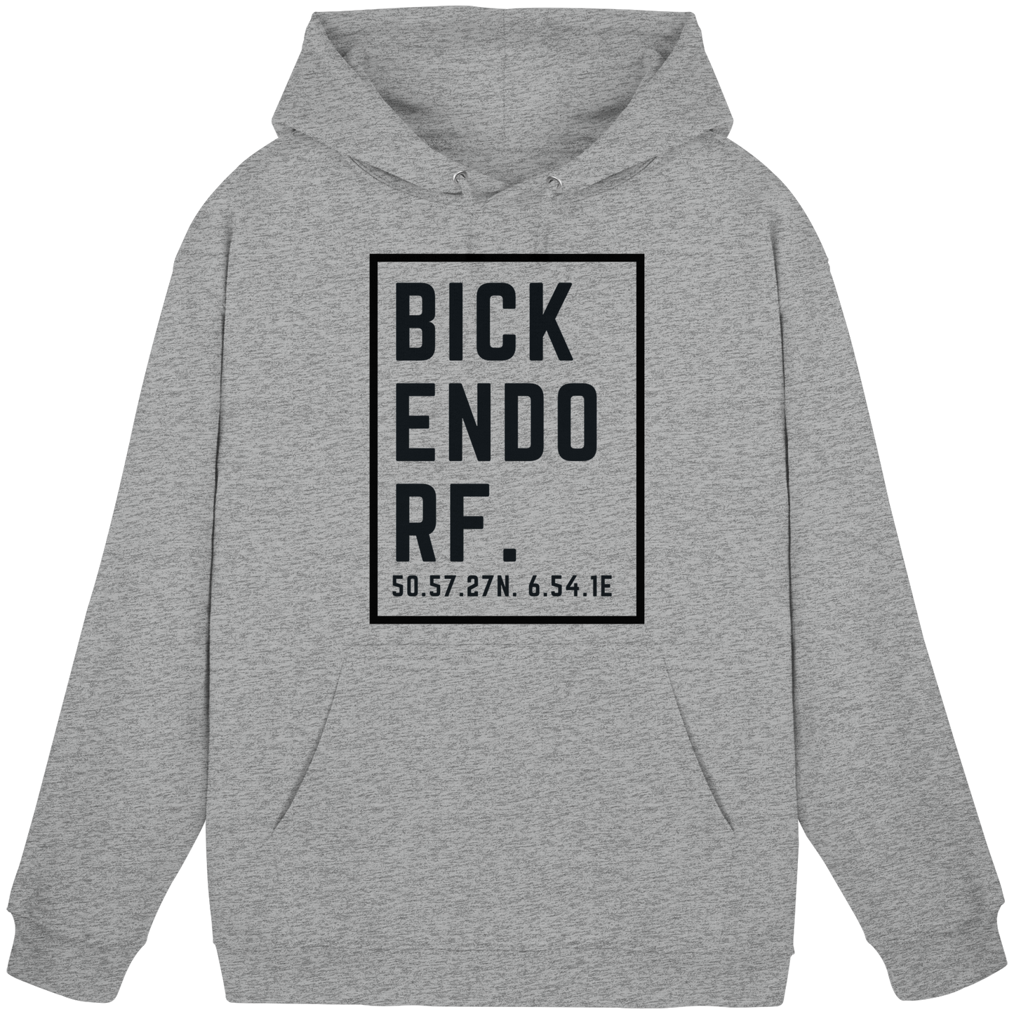 Bickendorf Koordinaten (großer Druck auf der Brust) - Basic Unisex Hoodie
