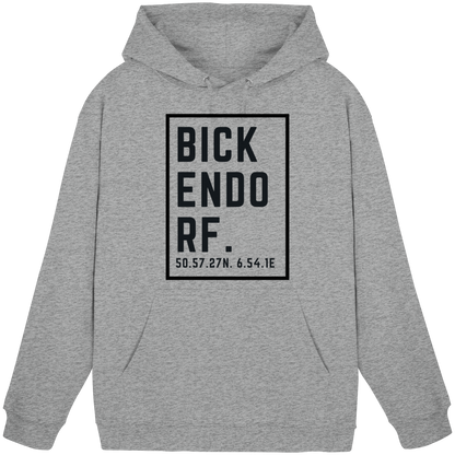 Bickendorf Koordinaten (großer Druck auf der Brust) - Basic Unisex Hoodie