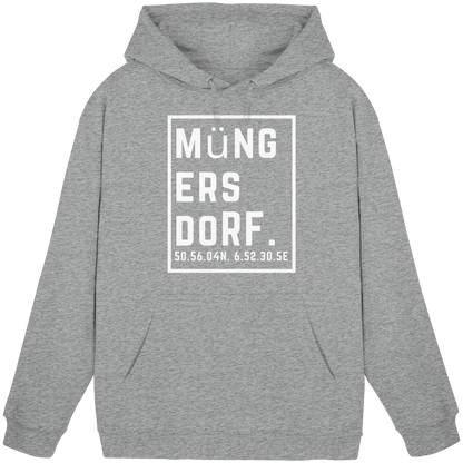 Müngersdorf Koordinaten (großer Druck auf der Brust) - Basic Unisex Hoodie