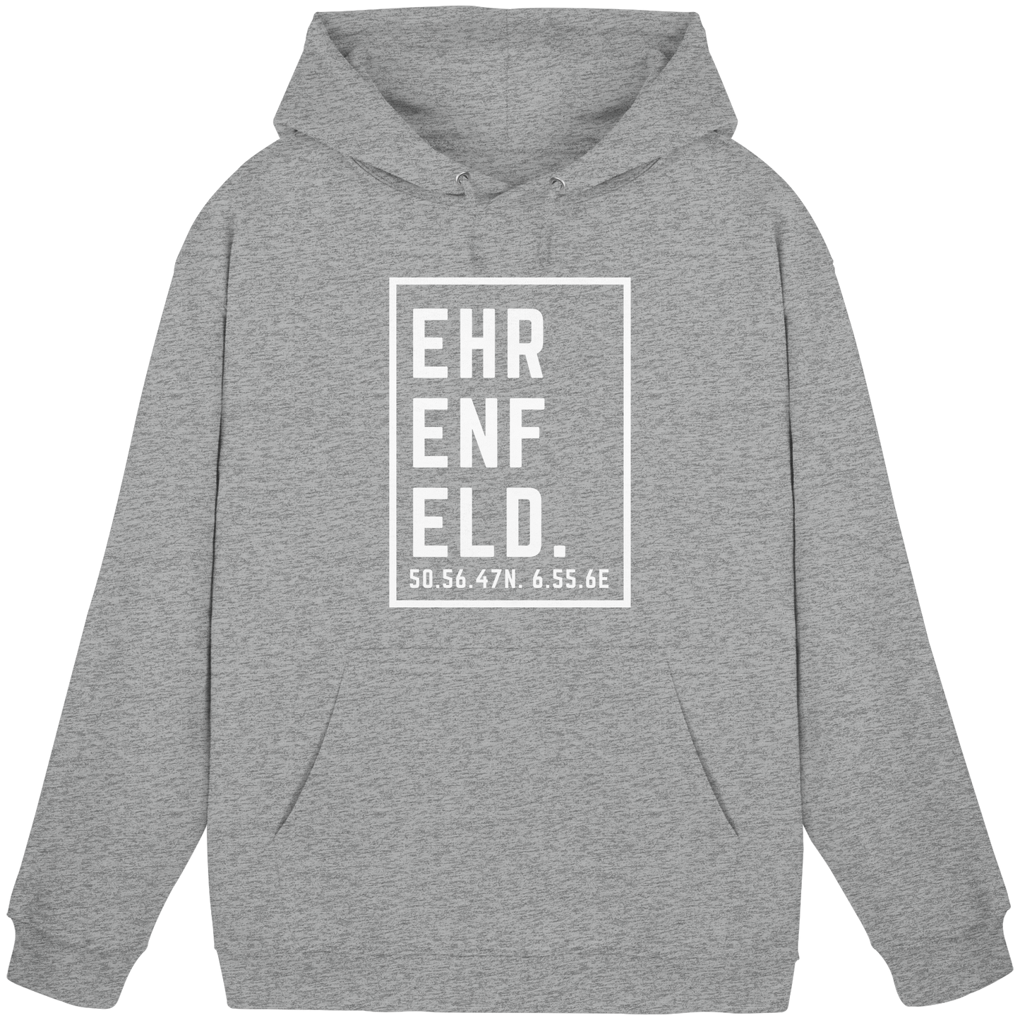 Ehrenfeld Koordinaten (großer Druck auf der Brust) - Basic Unisex Hoodie
