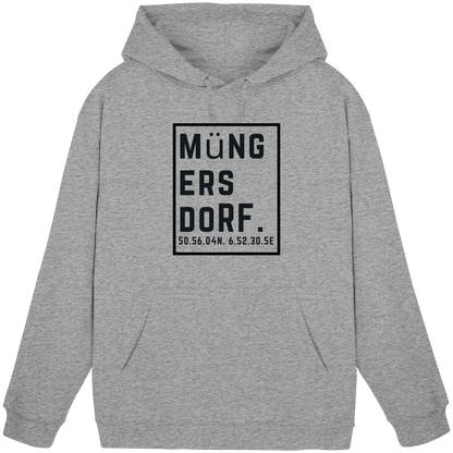 Müngersdorf Koordinaten (großer Druck auf der Brust) - Basic Unisex Hoodie