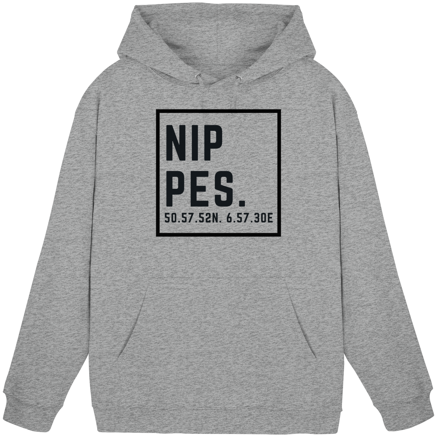 Nippes Koordinaten (großer Druck auf der Brust) - Basic Unisex Hoodie