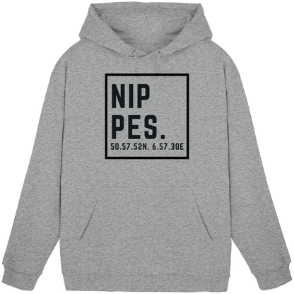 Nippes Koordinaten (großer Druck auf der Brust) - Basic Unisex Hoodie