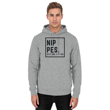 Nippes Koordinaten (großer Druck auf der Brust) - Basic Unisex Hoodie