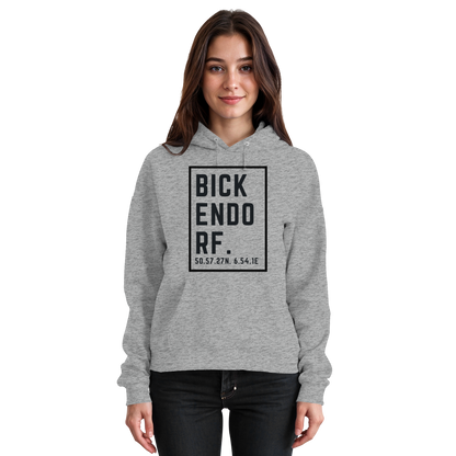 Bickendorf Koordinaten (großer Druck auf der Brust) - Basic Unisex Hoodie