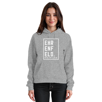 Ehrenfeld Koordinaten (großer Druck auf der Brust) - Basic Unisex Hoodie