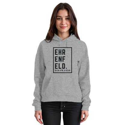 Ehrenfeld Koordinaten (großer Druck auf der Brust) - Basic Unisex Hoodie