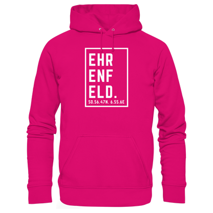 Ehrenfeld Koordinaten (großer Druck auf der Brust) - Basic Unisex Hoodie