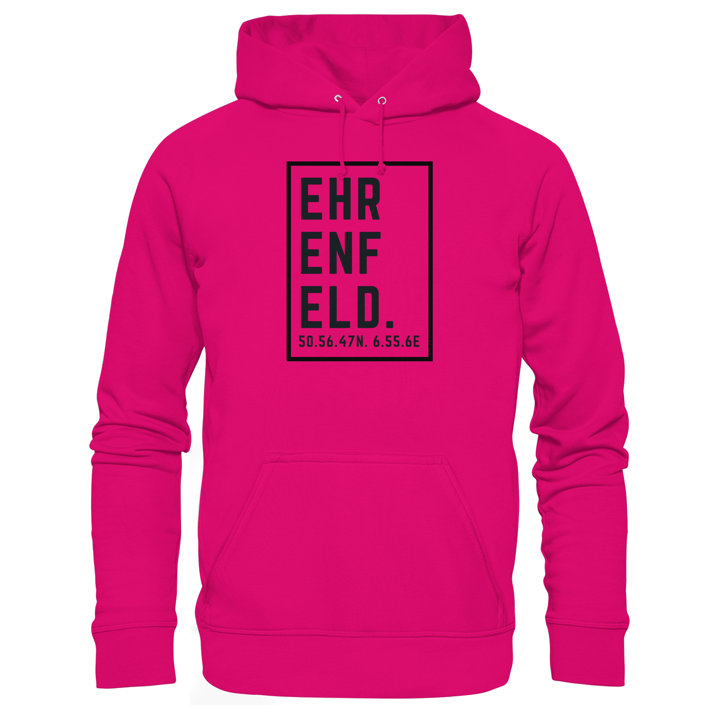 Ehrenfeld Koordinaten (großer Druck auf der Brust) - Basic Unisex Hoodie