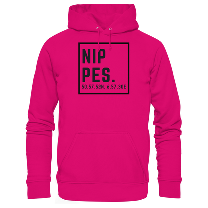 Nippes Koordinaten (großer Druck auf der Brust) - Basic Unisex Hoodie
