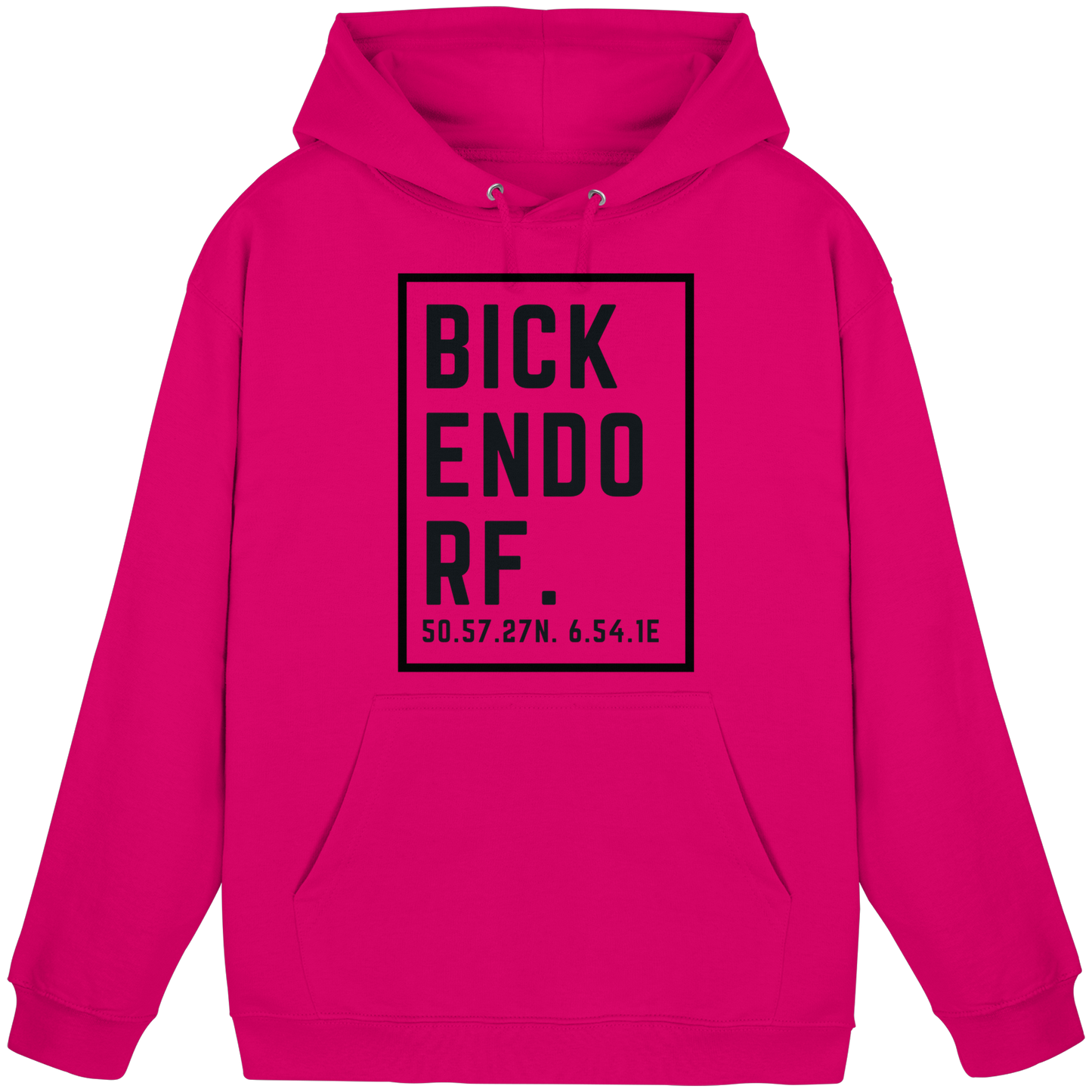 Bickendorf Koordinaten (großer Druck auf der Brust) - Basic Unisex Hoodie
