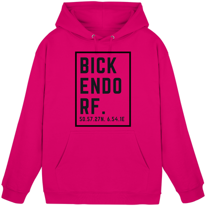 Bickendorf Koordinaten (großer Druck auf der Brust) - Basic Unisex Hoodie