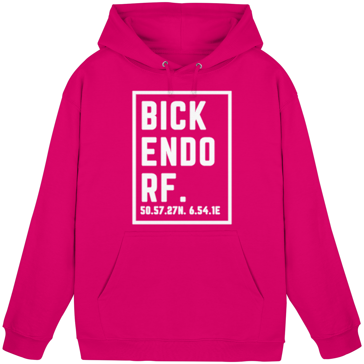 Bickendorf Koordinaten (großer Druck auf der Brust) - Basic Unisex Hoodie
