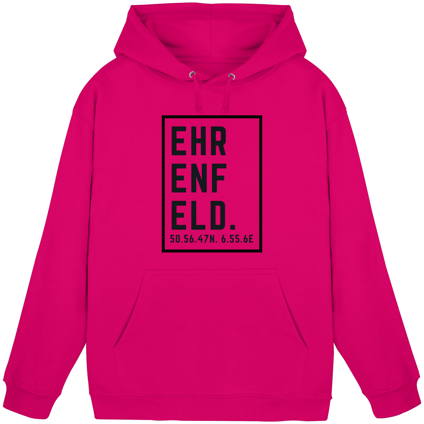 Ehrenfeld Koordinaten (großer Druck auf der Brust) - Basic Unisex Hoodie