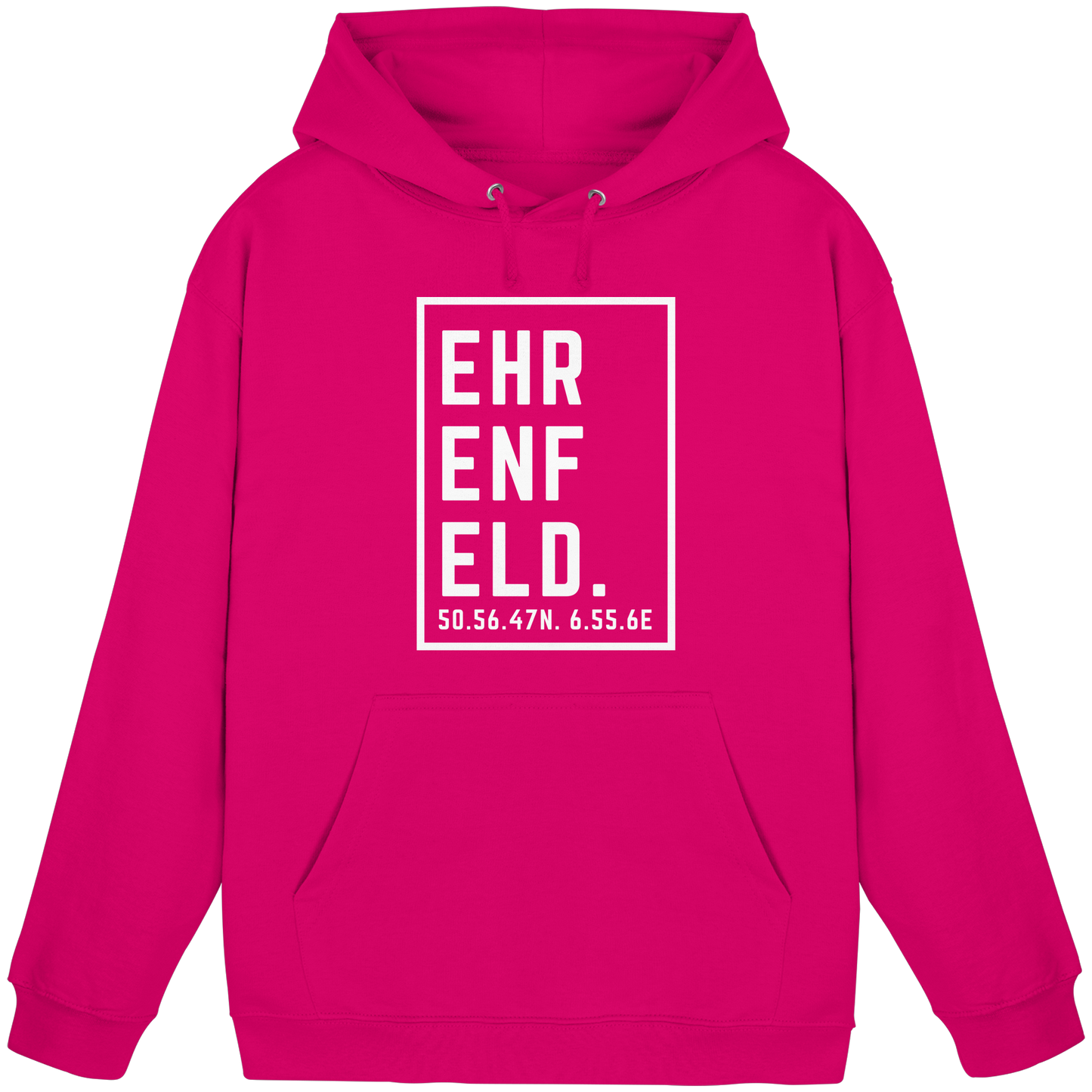 Ehrenfeld Koordinaten (großer Druck auf der Brust) - Basic Unisex Hoodie