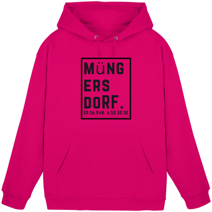 Müngersdorf Koordinaten (großer Druck auf der Brust) - Basic Unisex Hoodie