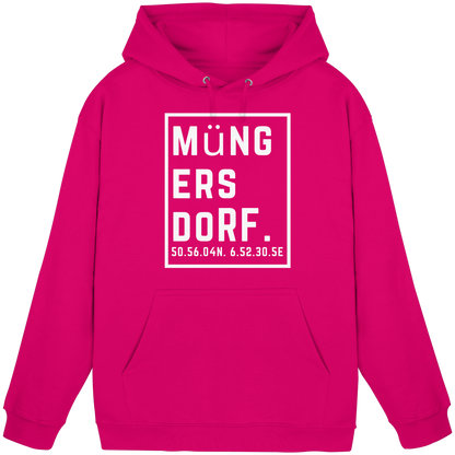 Müngersdorf Koordinaten (großer Druck auf der Brust) - Basic Unisex Hoodie