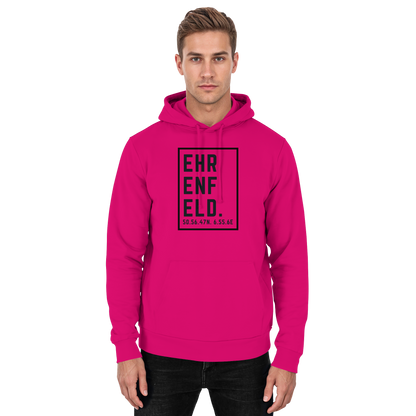 Ehrenfeld Koordinaten (großer Druck auf der Brust) - Basic Unisex Hoodie