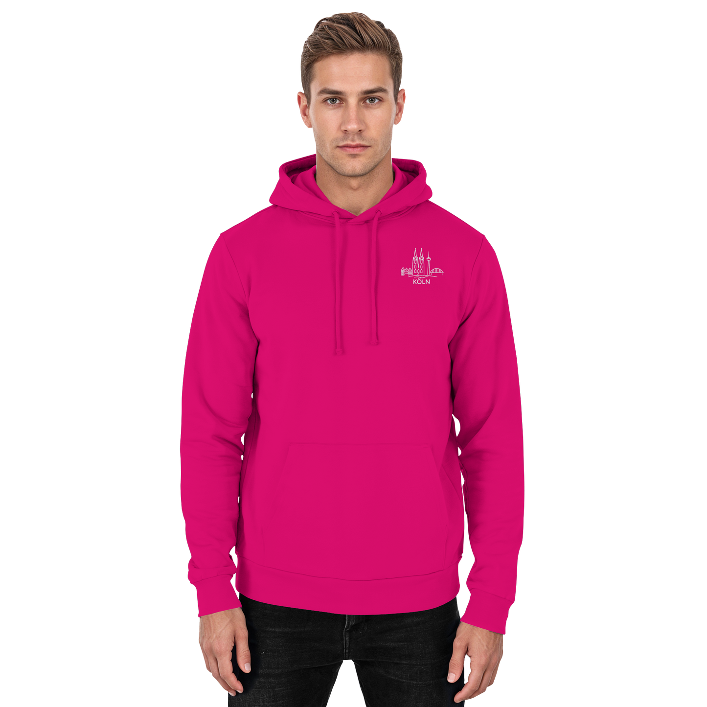 Köln Skyline Stick - Basic Unisex Hoodie