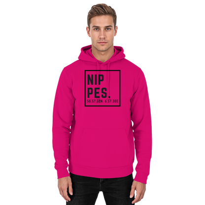 Nippes Koordinaten (großer Druck auf der Brust) - Basic Unisex Hoodie