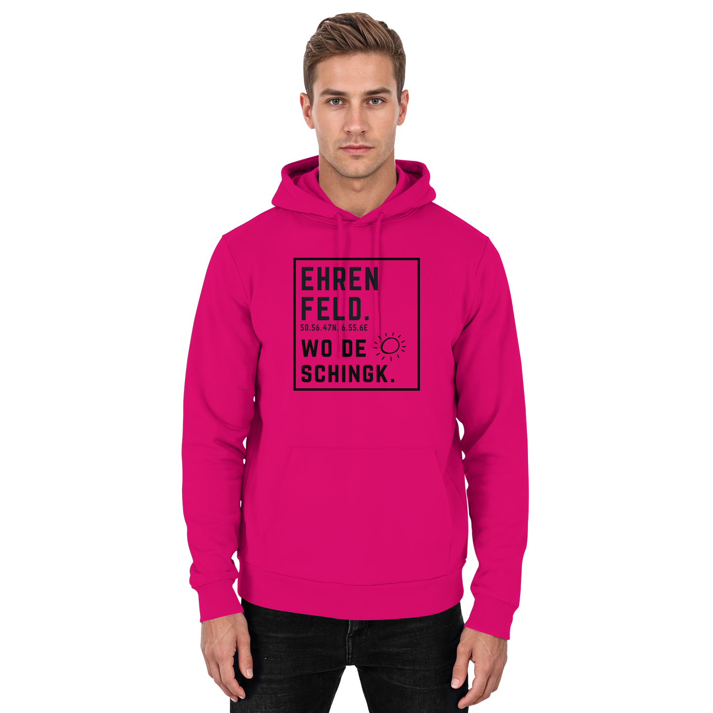 Wo de Sonn schingk - Ehrenfeld Druck  - Basic Unisex Hoodie